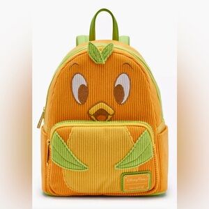 NEW Disney World Parks Backpack Loungefly Sunshine Tree ORANGE BIRD Corduroy Bag